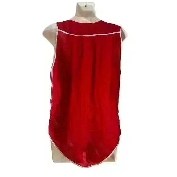 Nwot Parker sleeveless Red silk top XS - Picture 3 of 6